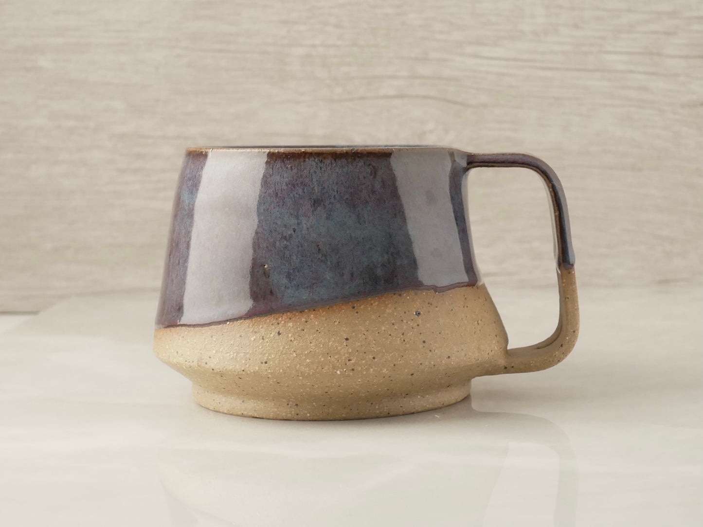 Handmade Mugs With Handle Mountain - Purpleish