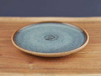 Handmade Pottery Planter - Ocean Wave (Light Blue)