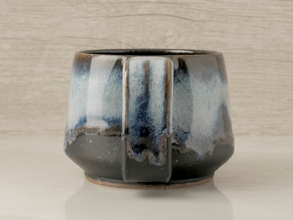 Handmade Mugs With Handle Mountain Blue&Black