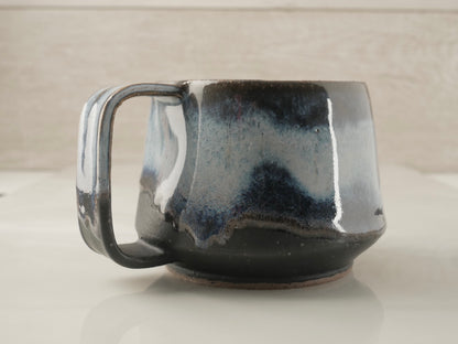 Handmade Mugs With Handle Mountain Blue&Black