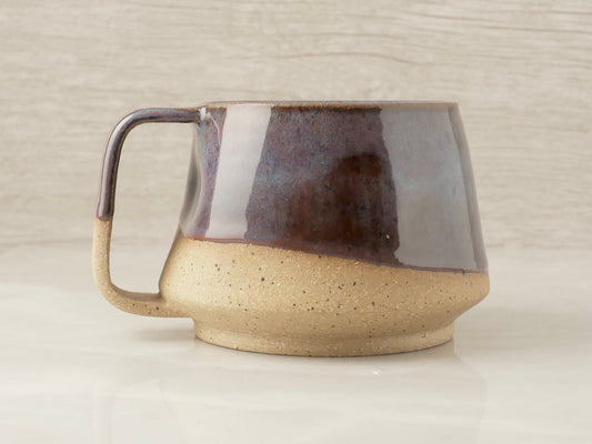 Handmade Mugs With Handle Mountain - Purpleish
