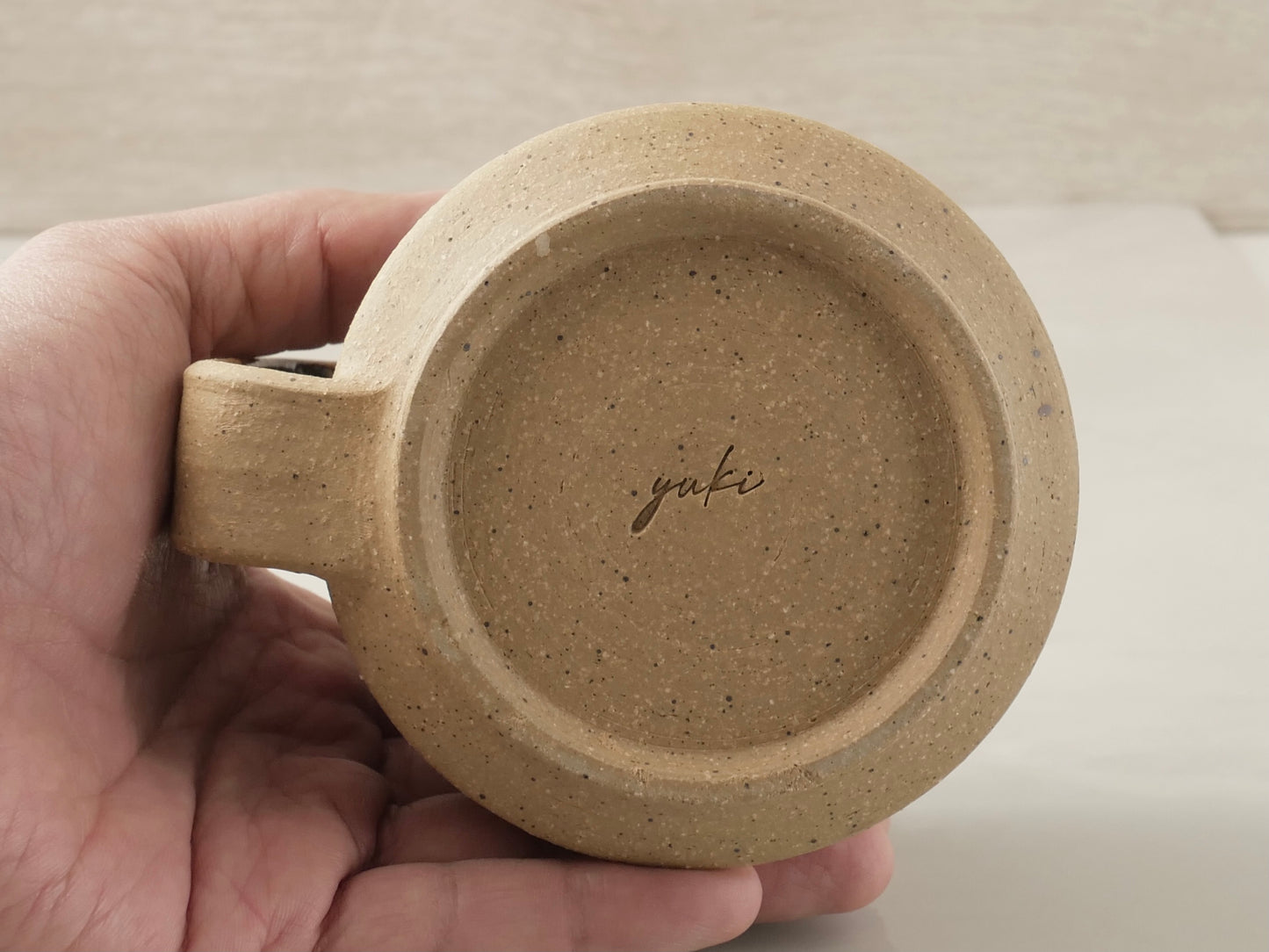 Handmade Mugs With Handle Mountain - Purpleish
